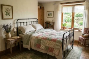 Featured image for 22 Cottagecore Bedroom Ideas: Vintage & Thrifted Charm
